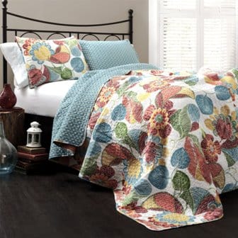 blue-and-orange-bedding