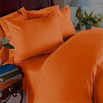 egyptian-cotton-orange-sheet-king