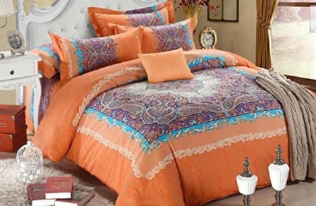 ethnic-orange-duvet-cover-set