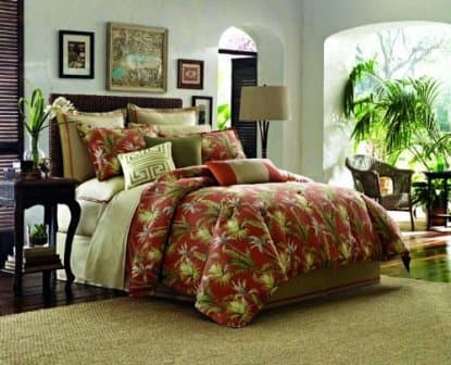 orange-and-grey-bedding