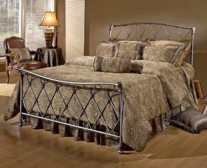 queen sleigh bed with rails