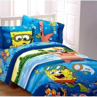 SpongeBob SquarePants Microfiber Twin Comforter Set