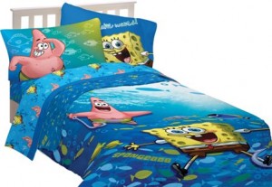 Sponge Bob Fish Swirl Sheet Set