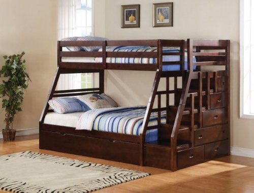 bunk beds with stairs