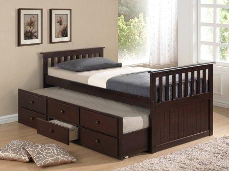 kids captain bed with trundle